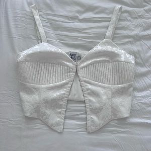 Princess Polly white crop top